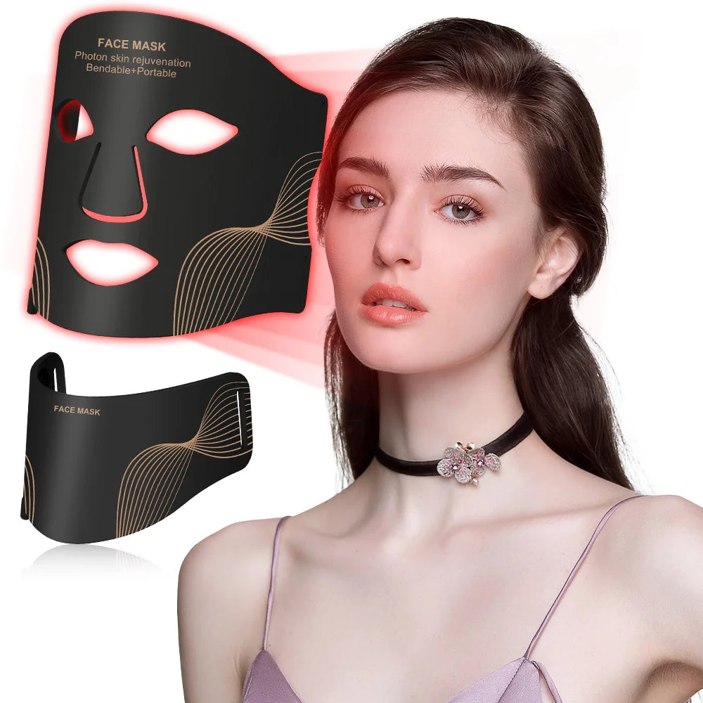 LED Face Mask for Skin Rejuvenation and Acne Treatment