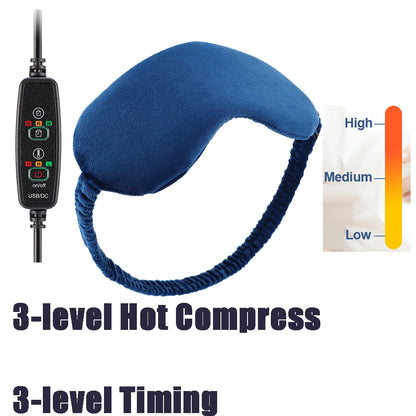 3D Eye Mask Massager with Air Compression and Heat Therapy