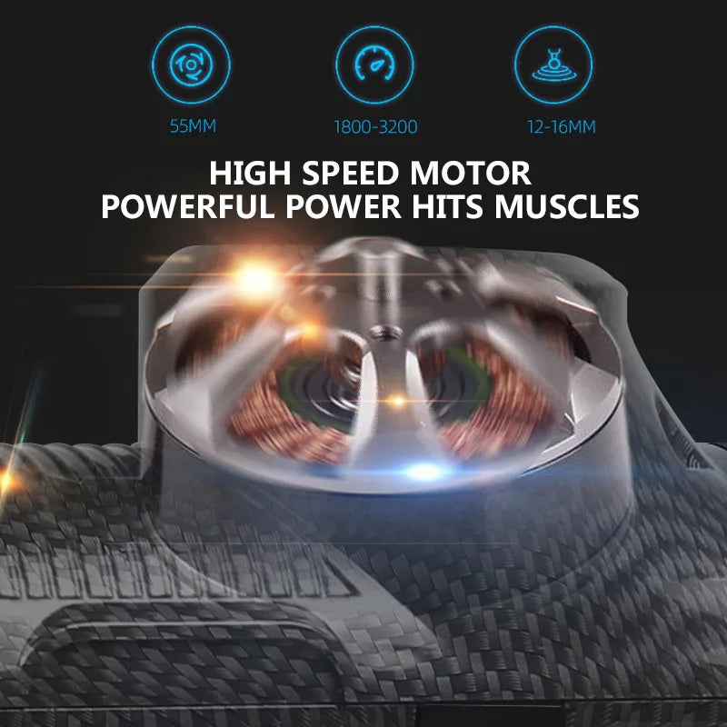 Professional Deep Tissue Massage Gun with Adjustable Speeds