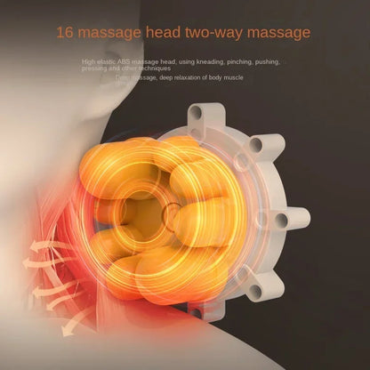 Electric Shoulder and Neck Massager with Kneading and Heat