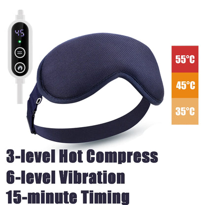 3D Eye Mask Massager with Air Compression and Heat Therapy