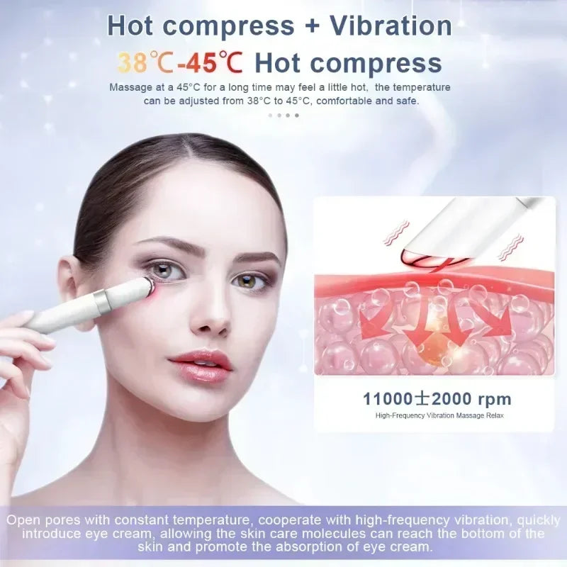 Electric Eye and Face Massager for Puffiness and Wrinkle Relief
