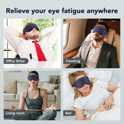 3D Eye Mask Massager with Air Compression and Heat Therapy