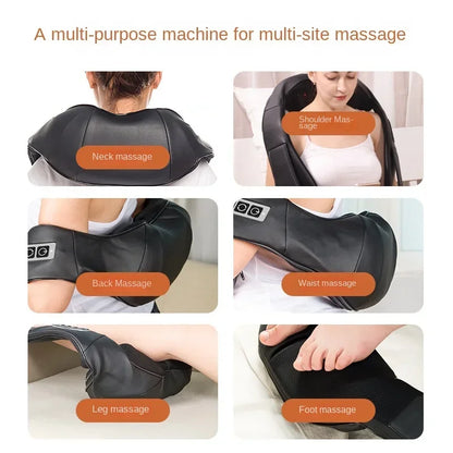 Electric Shoulder and Neck Massager with Kneading and Heat