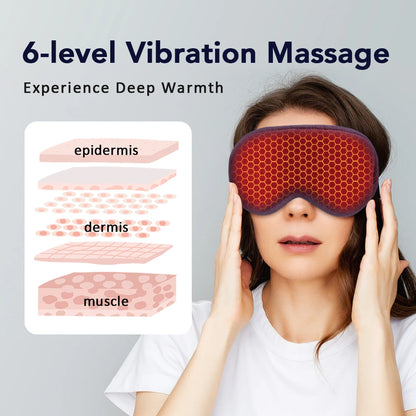 3D Eye Mask Massager with Air Compression and Heat Therapy
