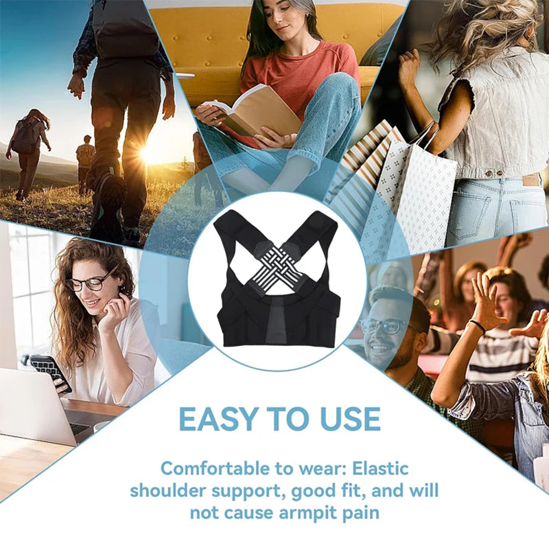 Adjustable Back Posture Corrector for Men and Women


