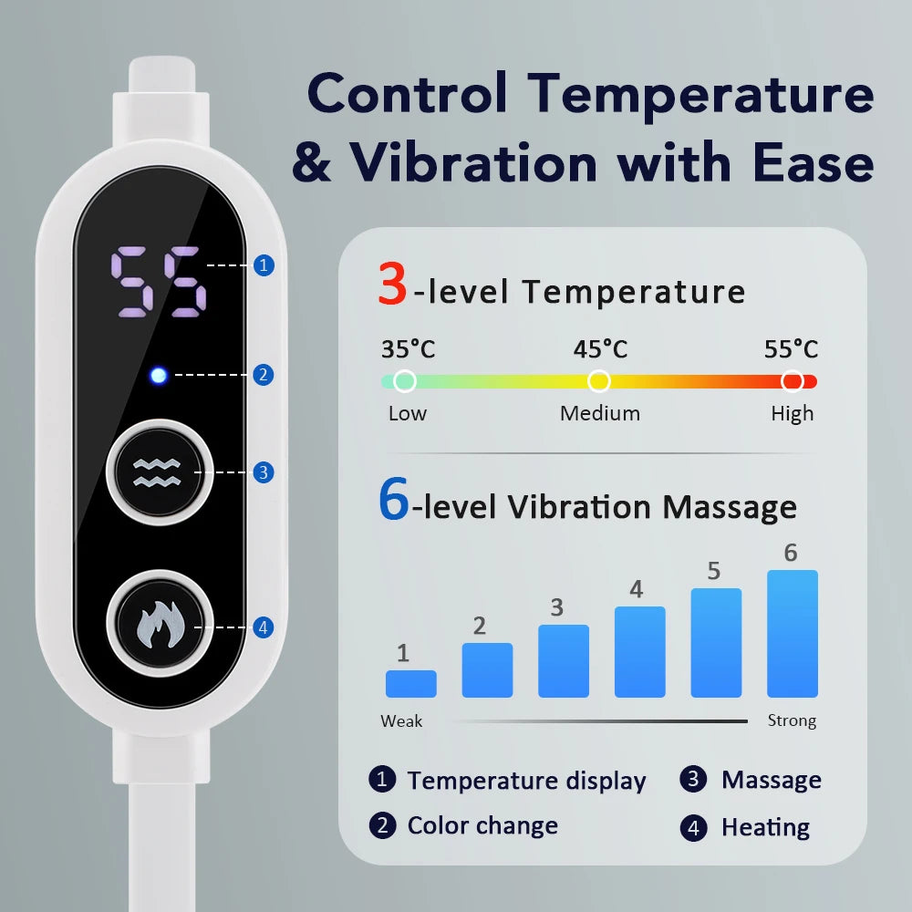 3D Eye Mask Massager with Air Compression and Heat Therapy