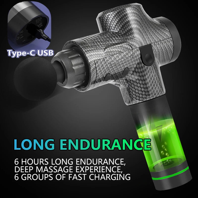 Professional Deep Tissue Massage Gun with Adjustable Speeds